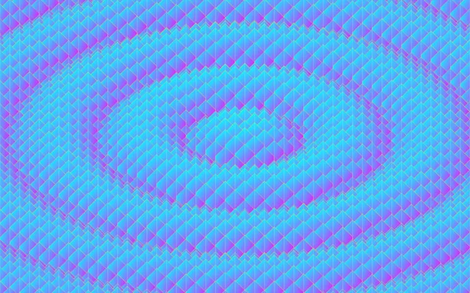 Screenshot of the Neon Maze template: neon generative visual.